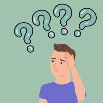 Person looking confused beneath question marks, representing the challenges of managing multiple business software tools